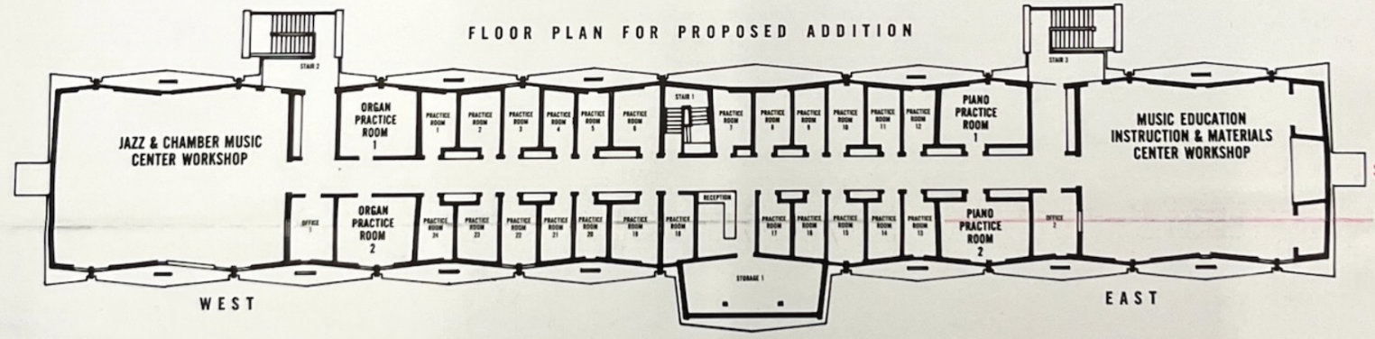 1968 Plans for 2nd Floor of Foster Building